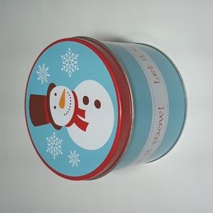 2/$15 Let It Snow! Snowman Metal Cookie Tin Cheryl's